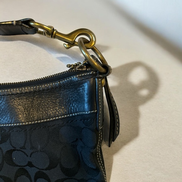 Coach Signature Black Crossbody Bag – Style M0943-10403 – 10.5”W x 10.5”H - Picture 8 of 10